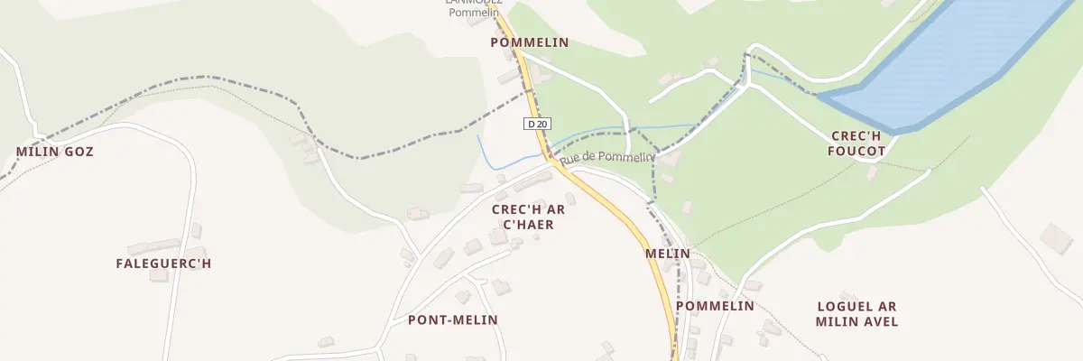 Plan du 1Z Pommelin à Pleumeur-Gautier
