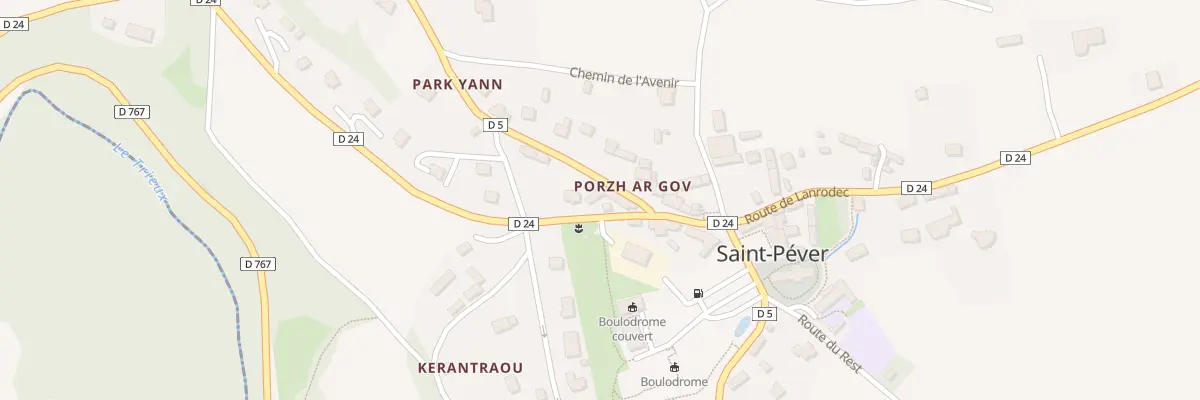 Plan du 8 Rte d’Avaugour à Saint-Péver