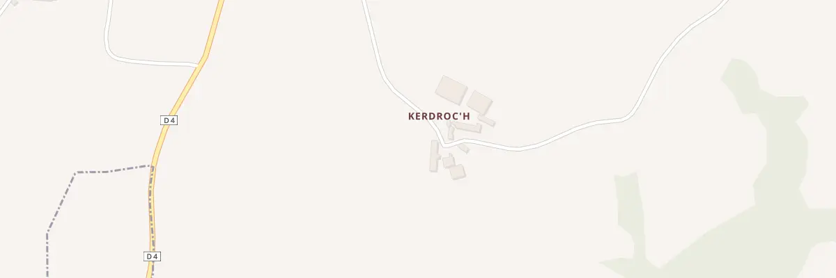 Plan du 1 Kerdroc’H à Saint-Gilles-Pligeaux