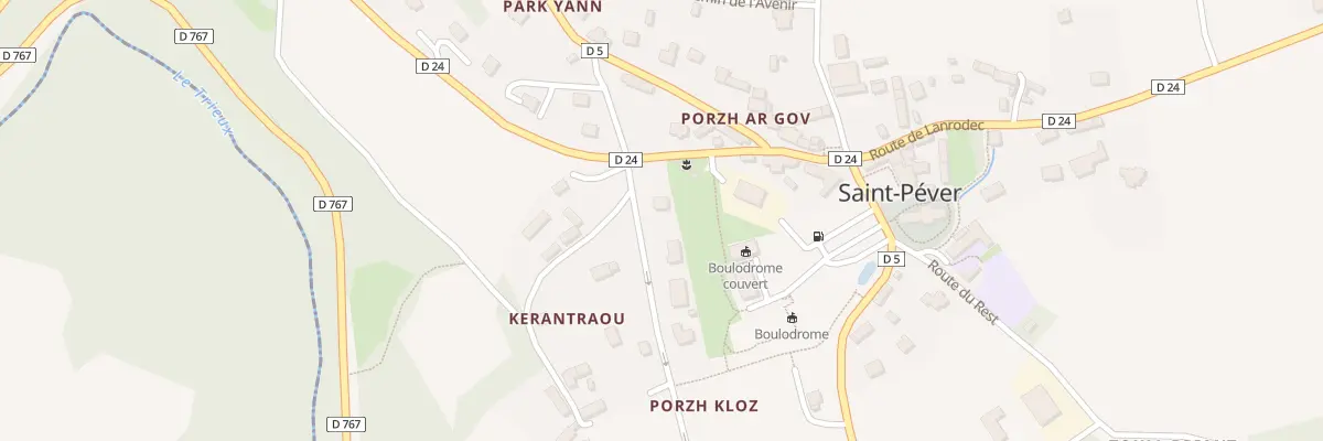 Plan du 1B Kerantraou à Saint-Péver