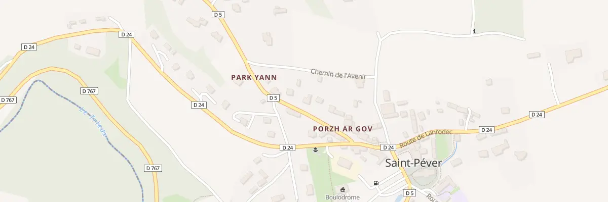 Plan du 13 Rte d’Avaugour à Saint-Péver
