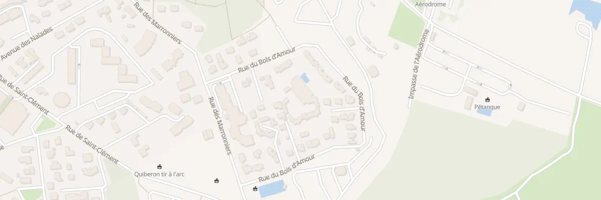 Plan du 25 Rue du bois d’Amour à Quiberon