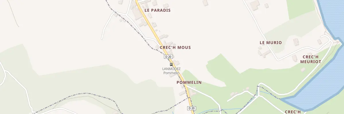Plan du 5098 Pommelin à Lanmodez
