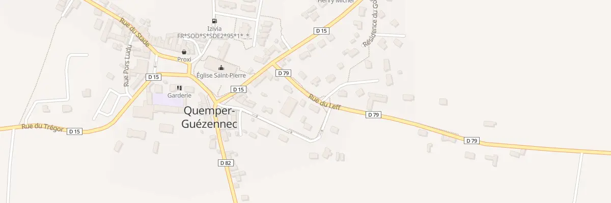 Plan du 6 Rue du Leff à Quemper-Guézennec