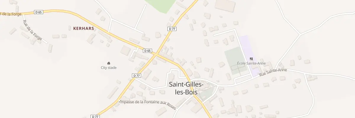 Plan du 7 Rue Tugdual de Kermoysan à Saint-Gilles-les-Bois