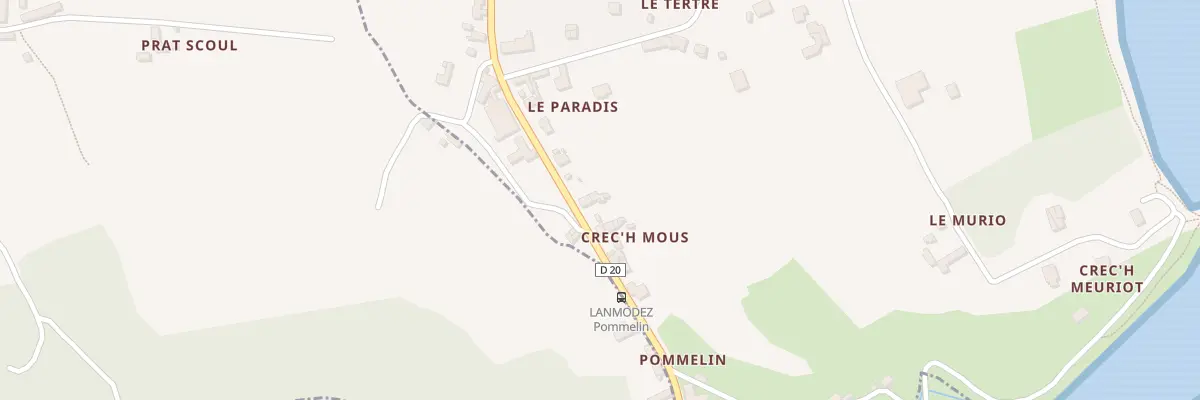 Plan du 27 Le Paradis à Lanmodez