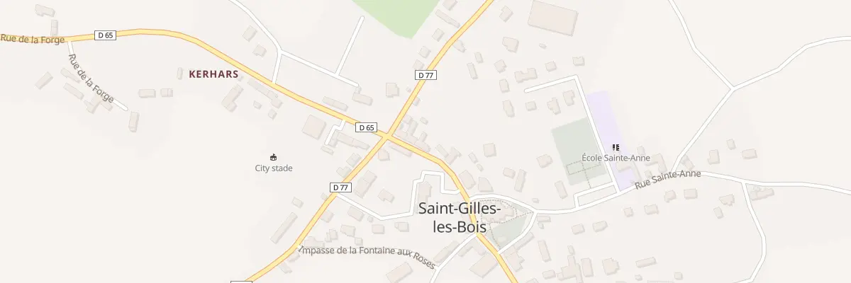 Plan du 5 Rue Tugdual de Kermoysan à Saint-Gilles-les-Bois