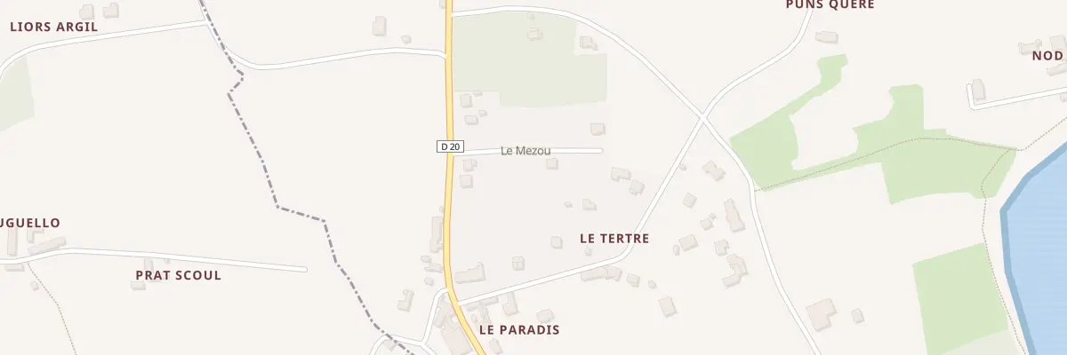 Plan du 6 Le Mezou à Lanmodez