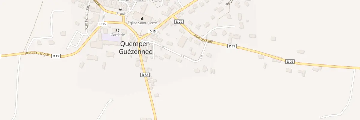 Plan du 8 Rue de la Fontaine à Quemper-Guézennec