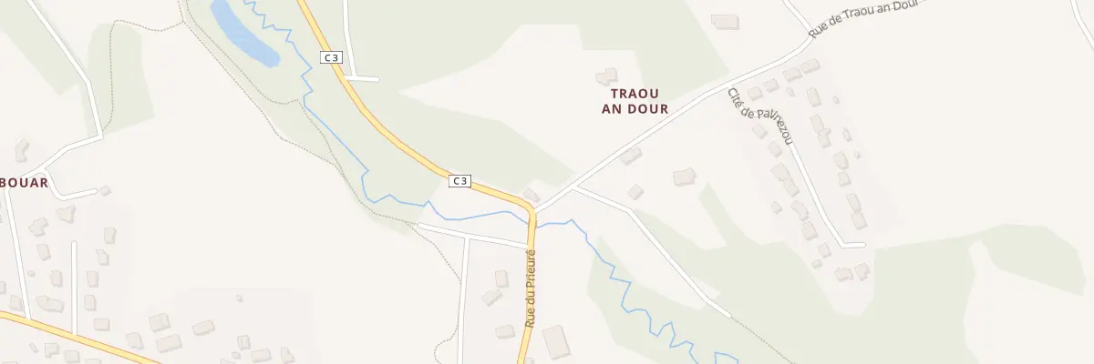 Plan du 1 Traou an Dour à Saint-Agathon