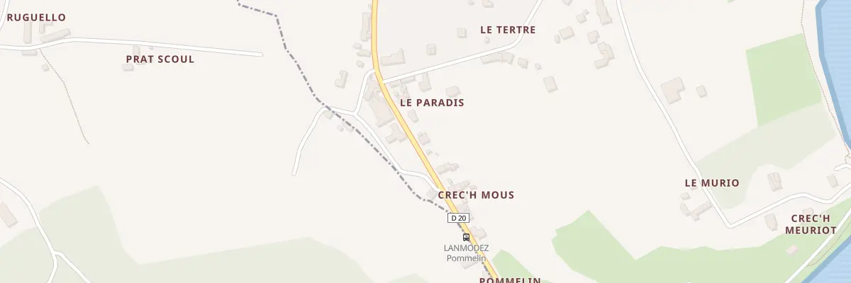 Plan du 5104 Le Paradis à Lanmodez