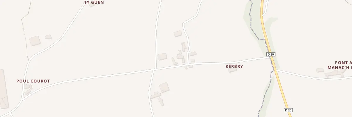 Plan du 3B Kerlodach à Pleumeur-Gautier
