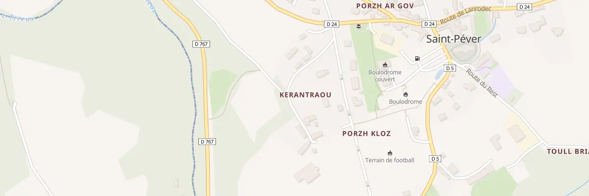 Plan du 11 Kerantraou à Saint-Péver