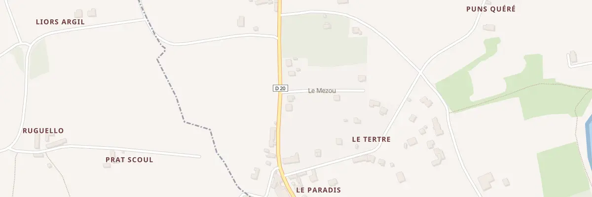 Plan du 9 Le Paradis à Lanmodez