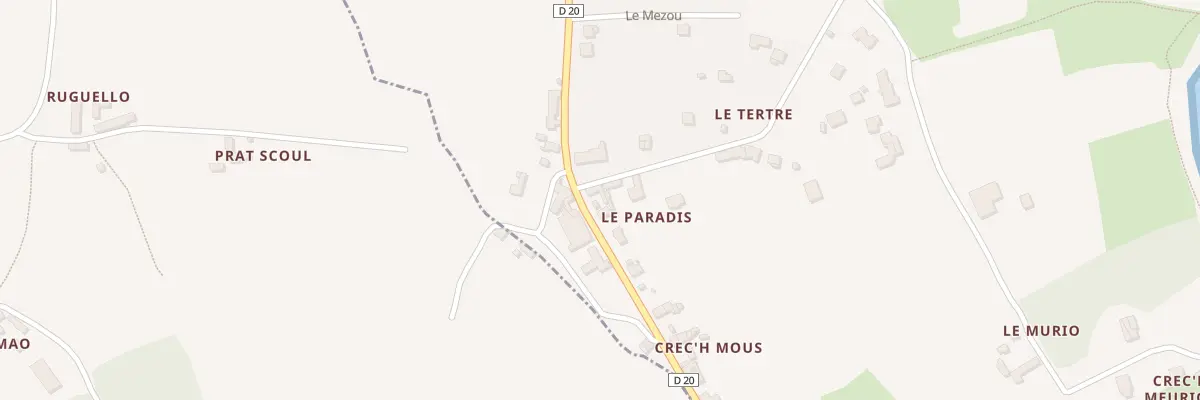 Plan du 5107 Le Paradis à Lanmodez