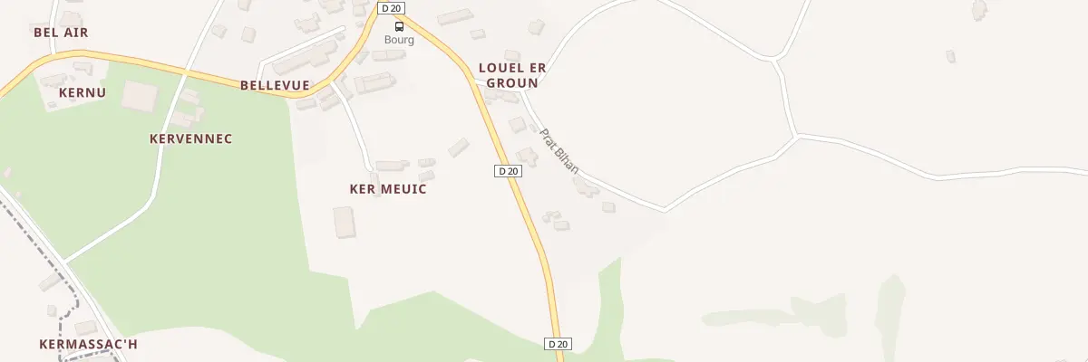 Plan du 1B Prat Bian à Lanmodez
