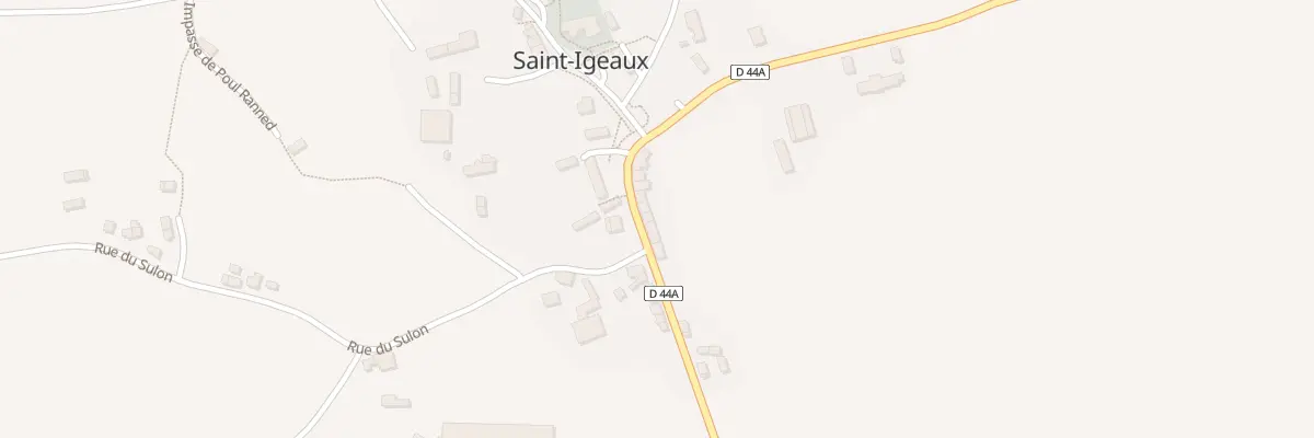 Plan du 11 Rue du Toull Gad à Saint-Igeaux