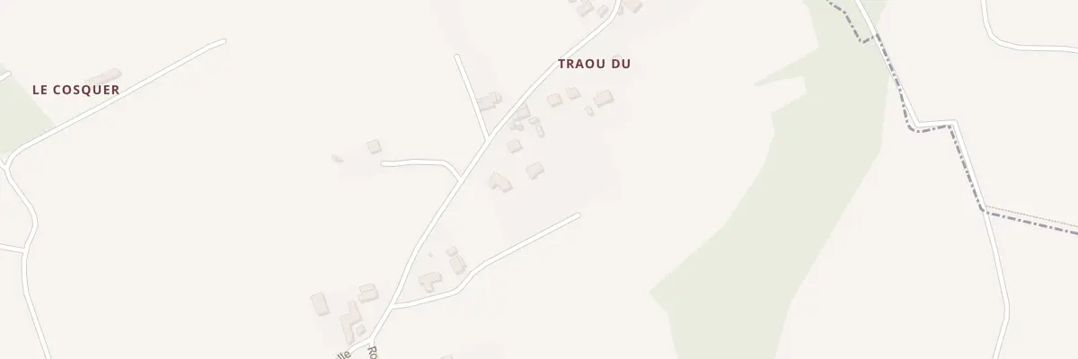 Plan du 9 Rte de Traou Du à Plourivo
