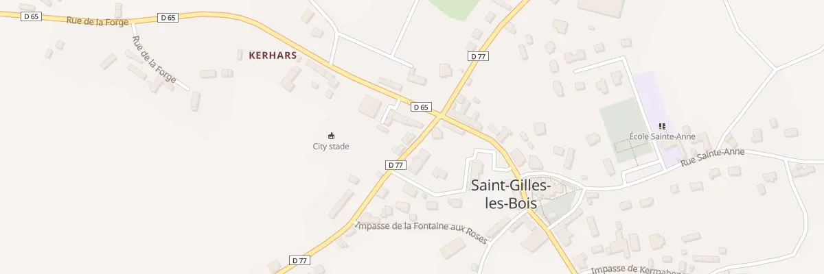 Plan du 2 Rue de Ty Coat à Saint-Gilles-les-Bois