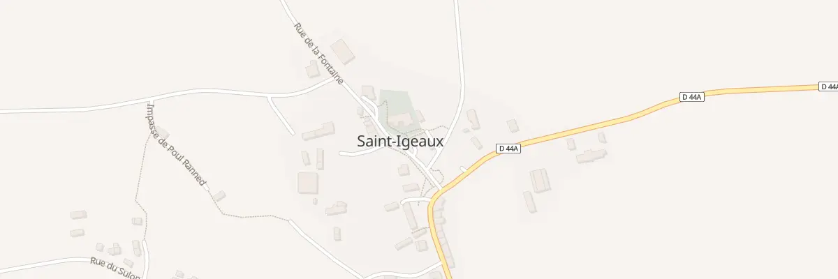 Plan du 1 Rue de l’Eglise à Saint-Igeaux