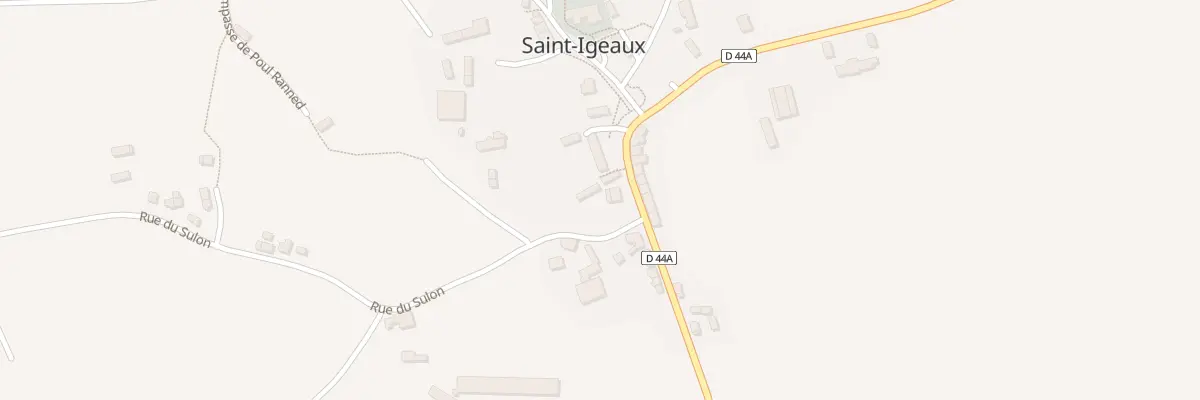 Plan du 2 Rue du Toull Gad à Saint-Igeaux