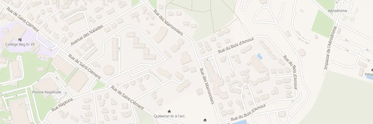 Plan du 12 Rue des Marronniers à Quiberon