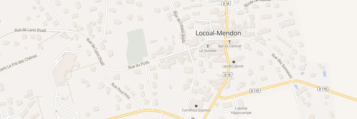 Plan du 405 Mendon à Locoal-Mendon