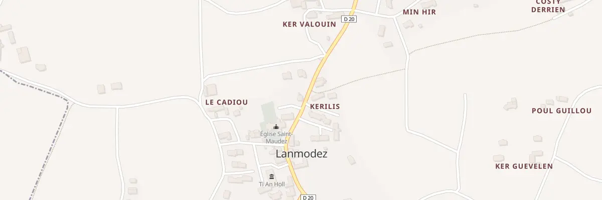 Plan du 5051 Le Bourg à Lanmodez