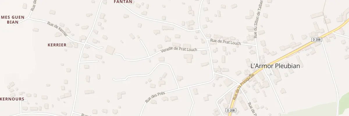 Plan du 3B Ven de Prat Louch à Pleubian