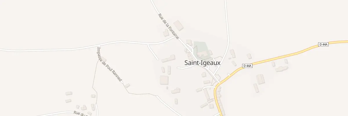 Plan du 2 Imp des Peupliers à Saint-Igeaux