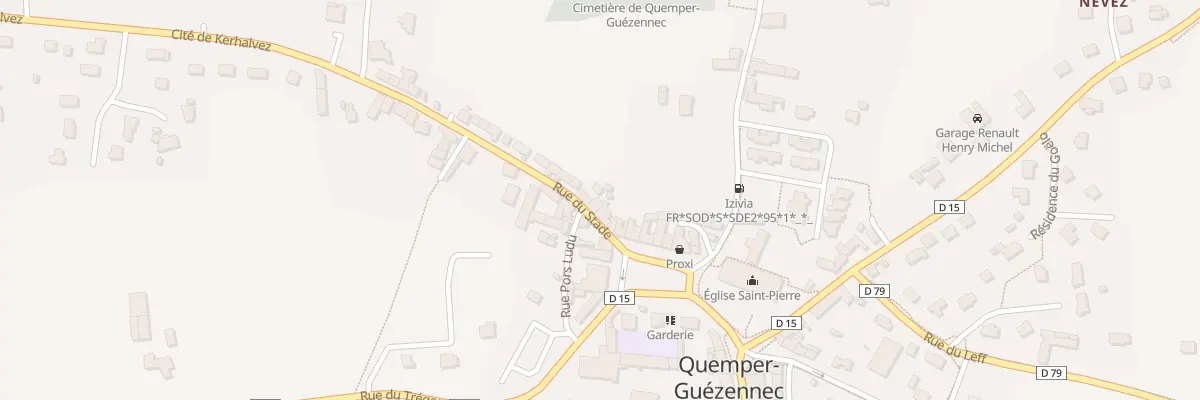 Plan du 8 Rue du Stade à Quemper-Guézennec