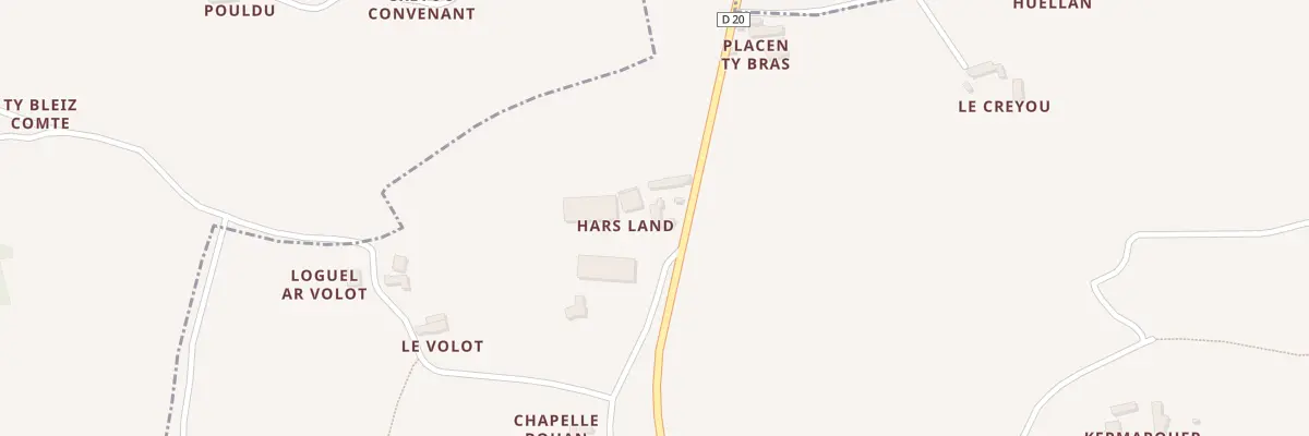 Plan du 5038 Ker Arsland à Lanmodez