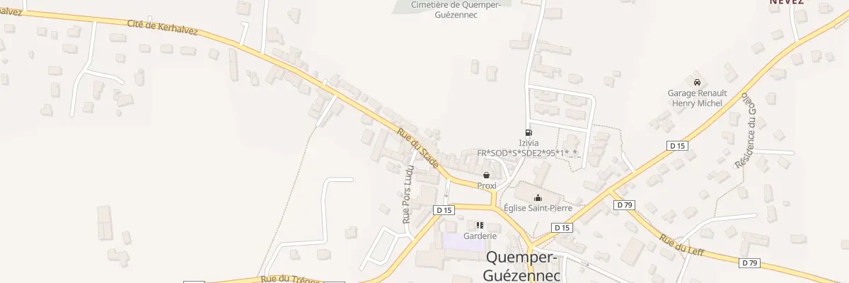 Plan du 8B Rue du Stade à Quemper-Guézennec