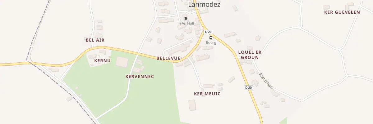 Plan du 5074 Le Bourg à Lanmodez