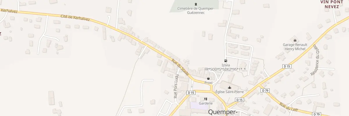 Plan du 14 Rue du Stade à Quemper-Guézennec