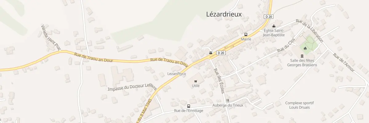 Plan du 10 Rue du 8 Mai 1945 à Lézardrieux