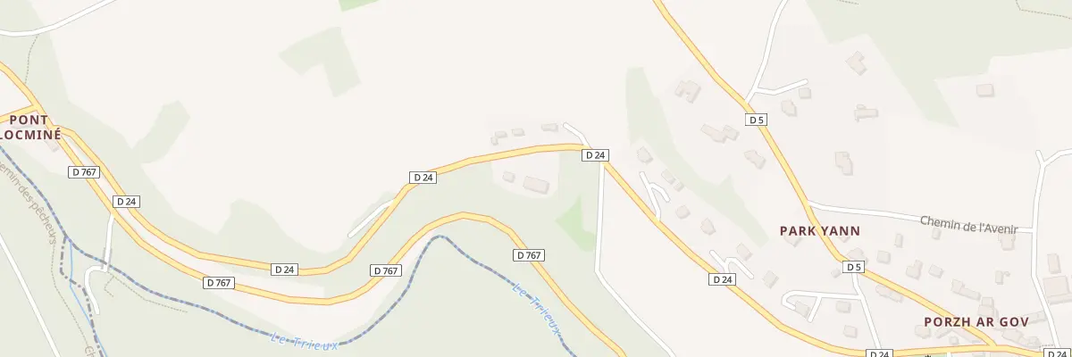Plan du 3 Rte de Pont Locminé à Saint-Péver
