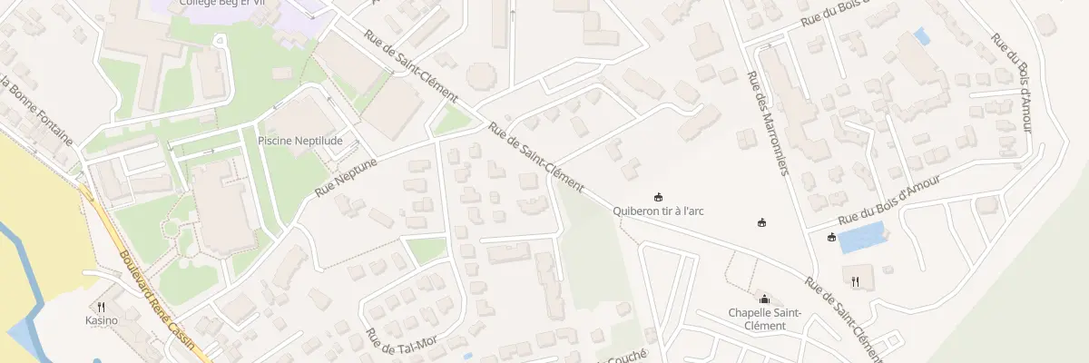 Plan du 36B Rue de Saint Clément à Quiberon