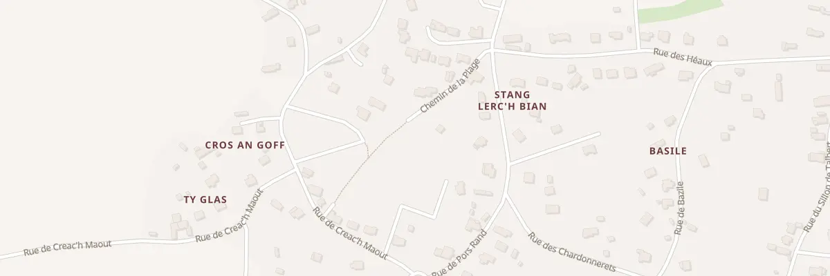 Plan du 5 Che de la Plage à Pleubian