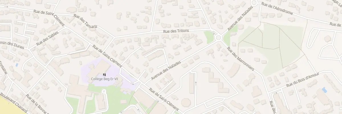 Plan du 7 Av des Naïades à Quiberon