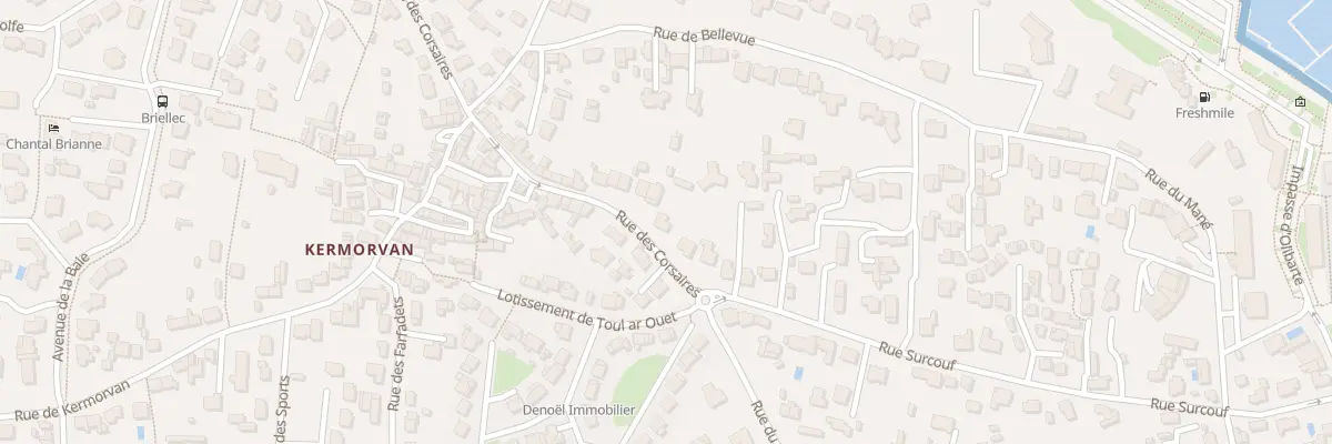 Plan du 47 Rue des Corsaires à Quiberon