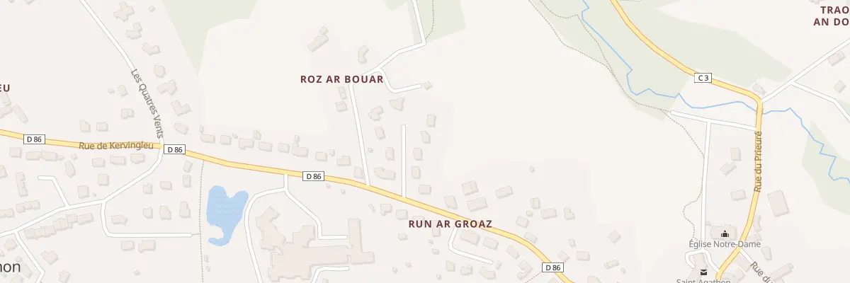 Plan du 8 Lot Roz An Bouard à Saint-Agathon
