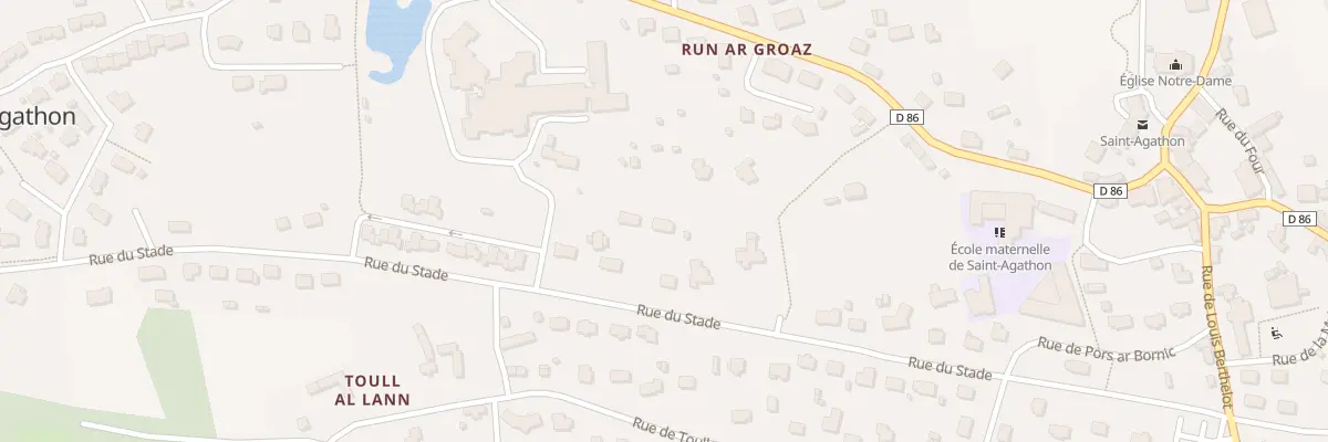 Plan du 21 Rue du Stade à Saint-Agathon