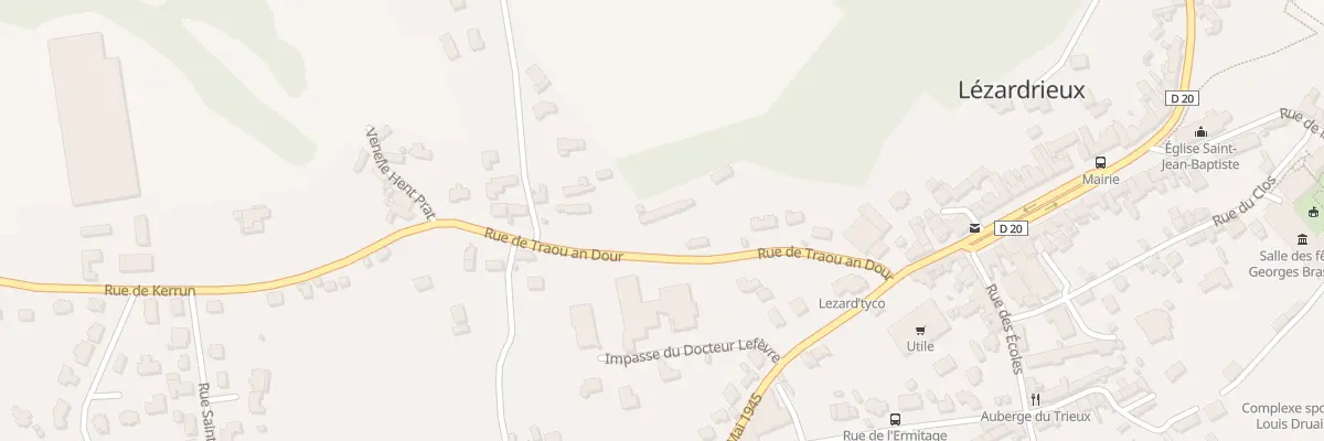 Plan du 10 Rue de Traou an Dour à Lézardrieux