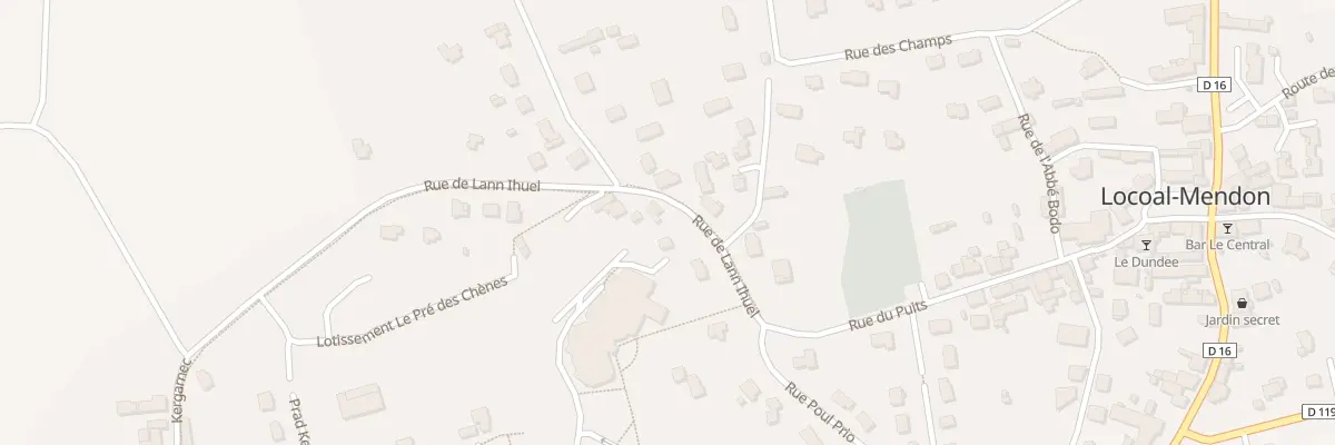 Plan du 349 Kergarnec à Locoal-Mendon