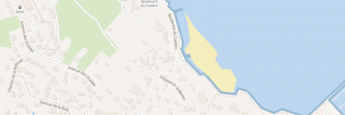Plan du 23 Bd du Castero à Quiberon