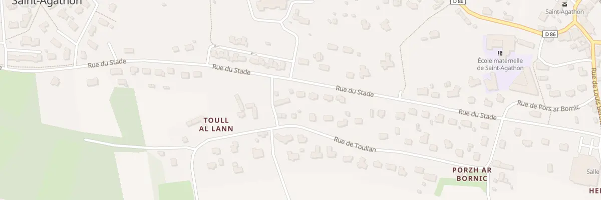Plan du 22T Rue du Stade à Saint-Agathon