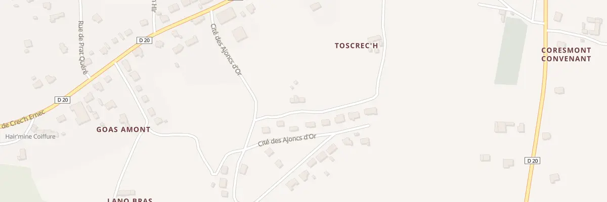 Plan du 2 Tos Crech à Pleubian