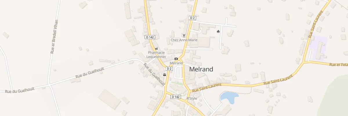 Plan du 8 Pl du Marche à Melrand