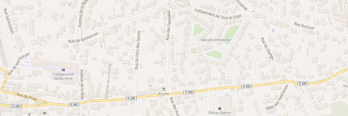 Plan du 8 Rue des Farfadets à Quiberon